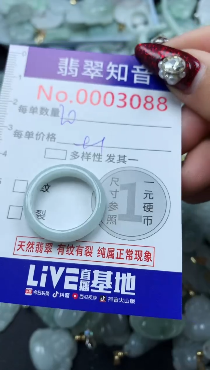 吊坠(不含链)未镶嵌翡翠3088