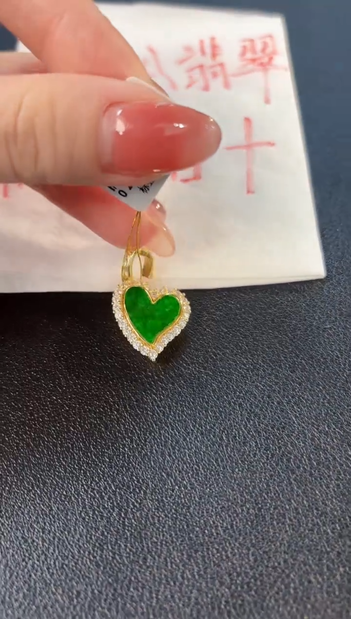 【闪购商品】翡翠颈饰银S925镶嵌 缅料A货/支持复检/一件