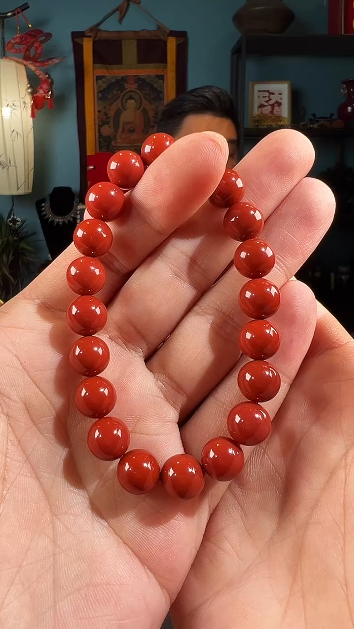 【闪购商品】南红玛瑙手串未镶嵌10+甘南柿子黄圆珠