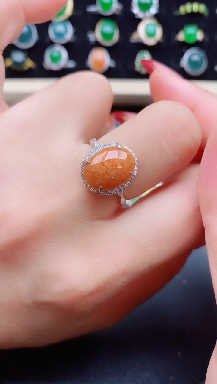 【闪购商品】翡翠戒指银S925镶嵌321321