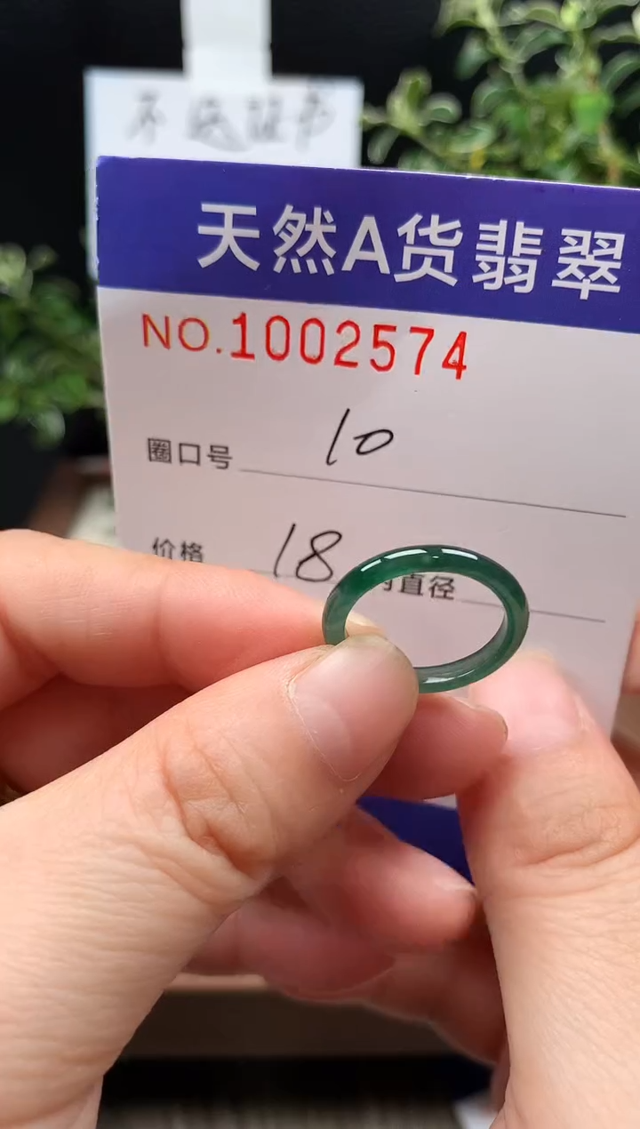 未镶嵌戒指翡翠10#