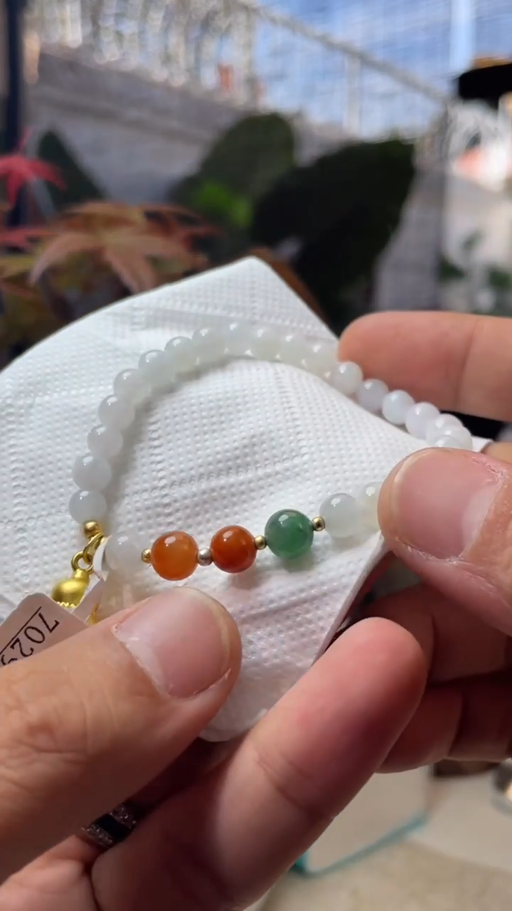 未镶嵌手链翡翠珠串