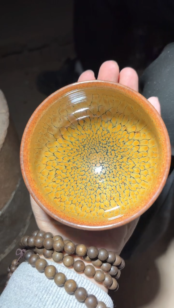 茶盏茶盏茶盏开窑现场建窑建盏主人杯8