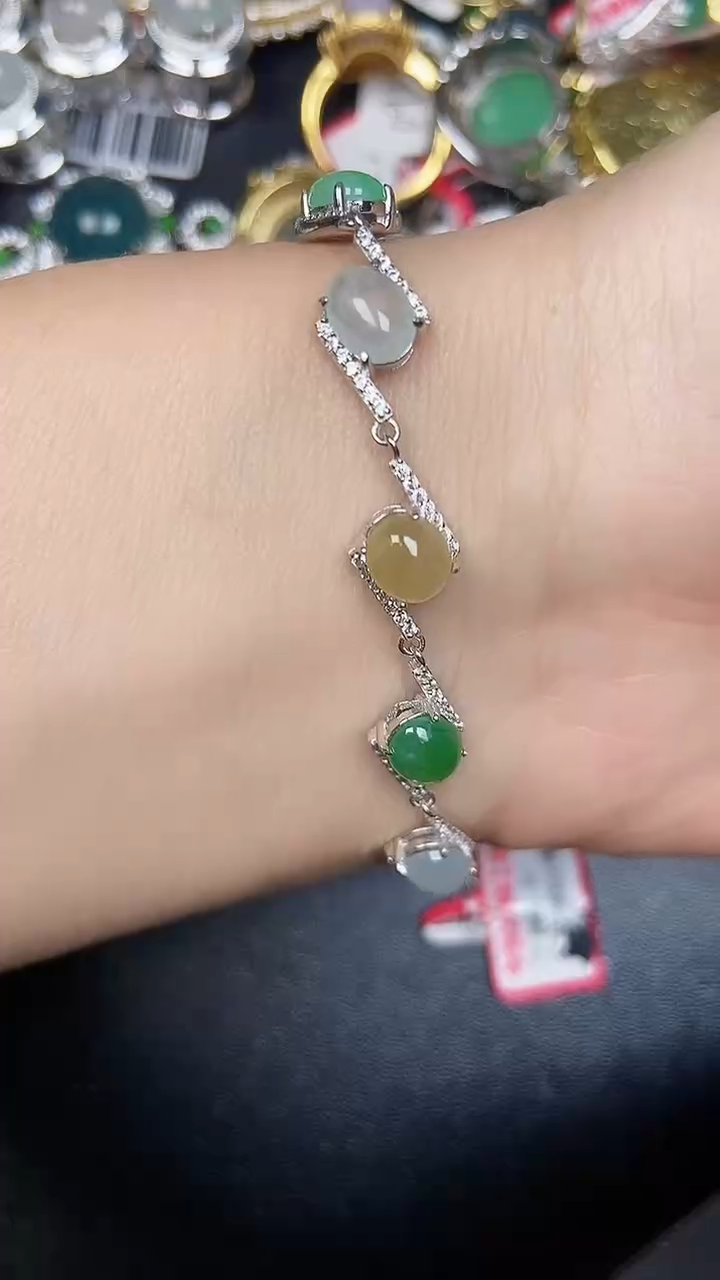 银S925镶嵌戒指翡翠2150