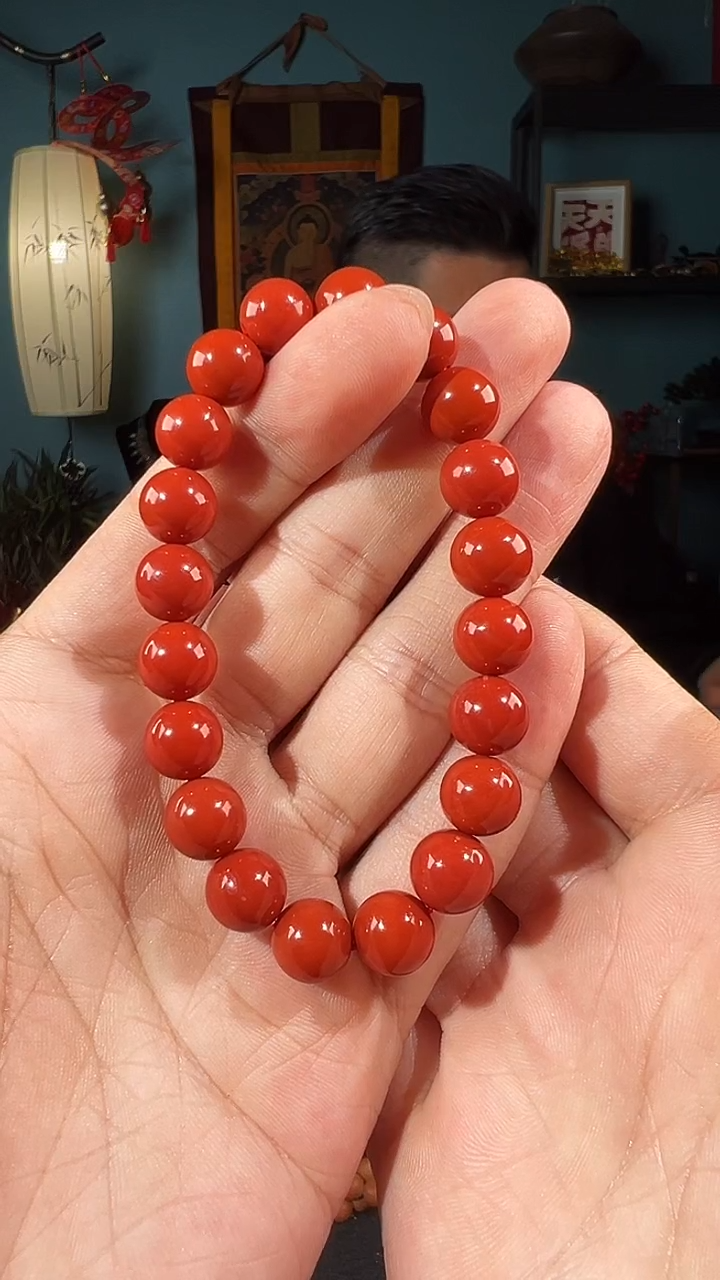 【闪购商品】南红玛瑙手串未镶嵌10+圆珠甘南黄