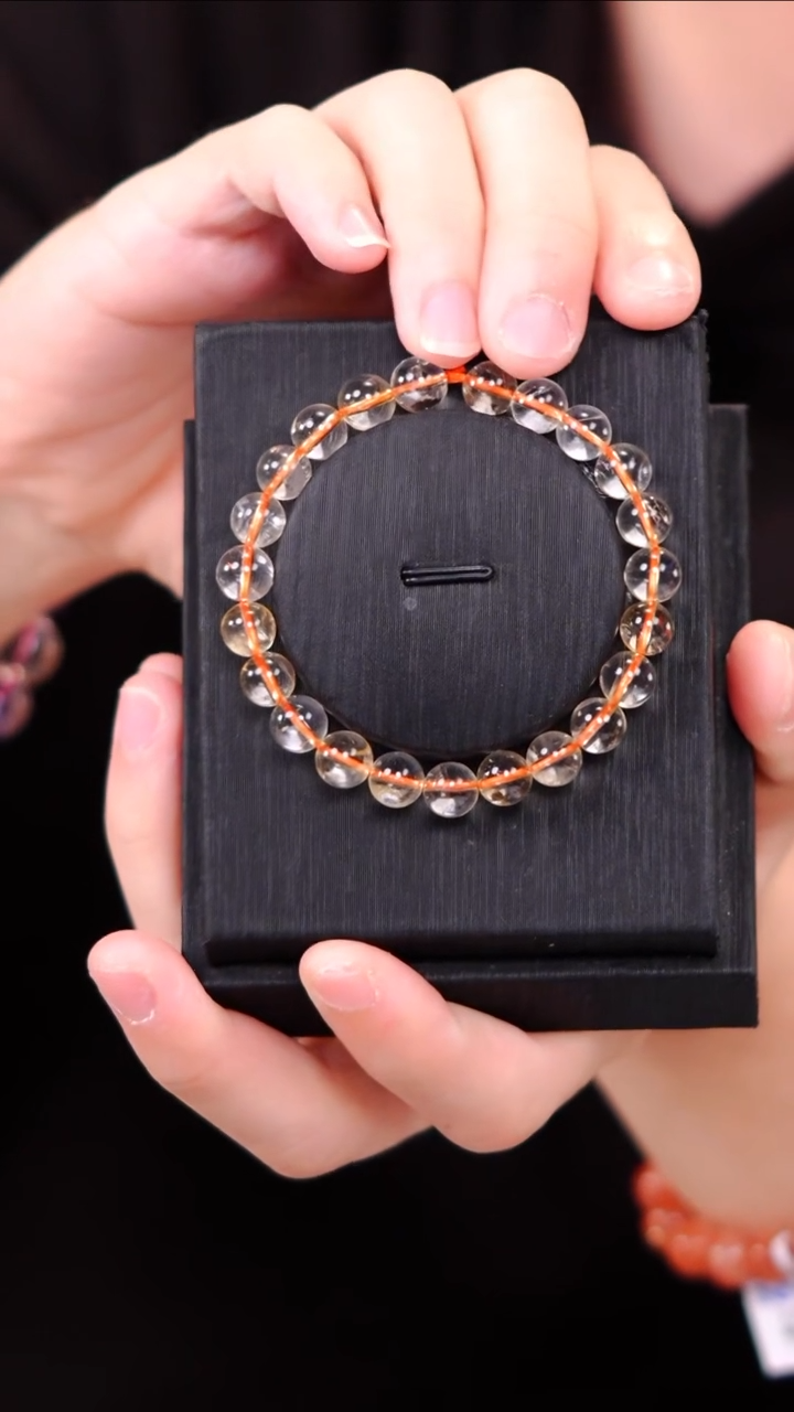 【闪购商品】水晶单圈未镶嵌Q009黄水晶单圈8m