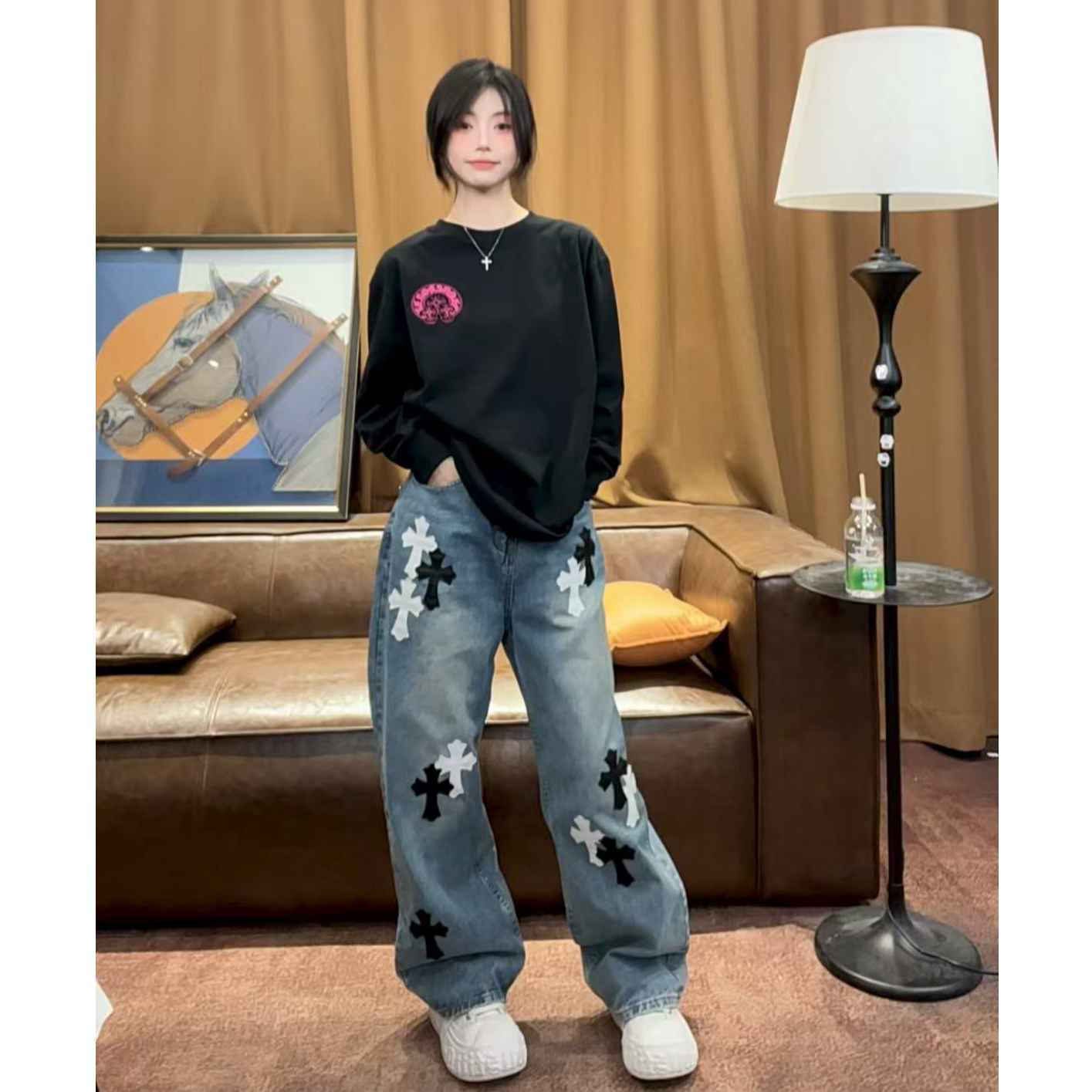 【周晚晚】2025新款克罗牛仔裤