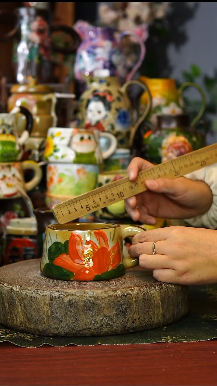 陶瓷204景德镇手工手绘釉下彩