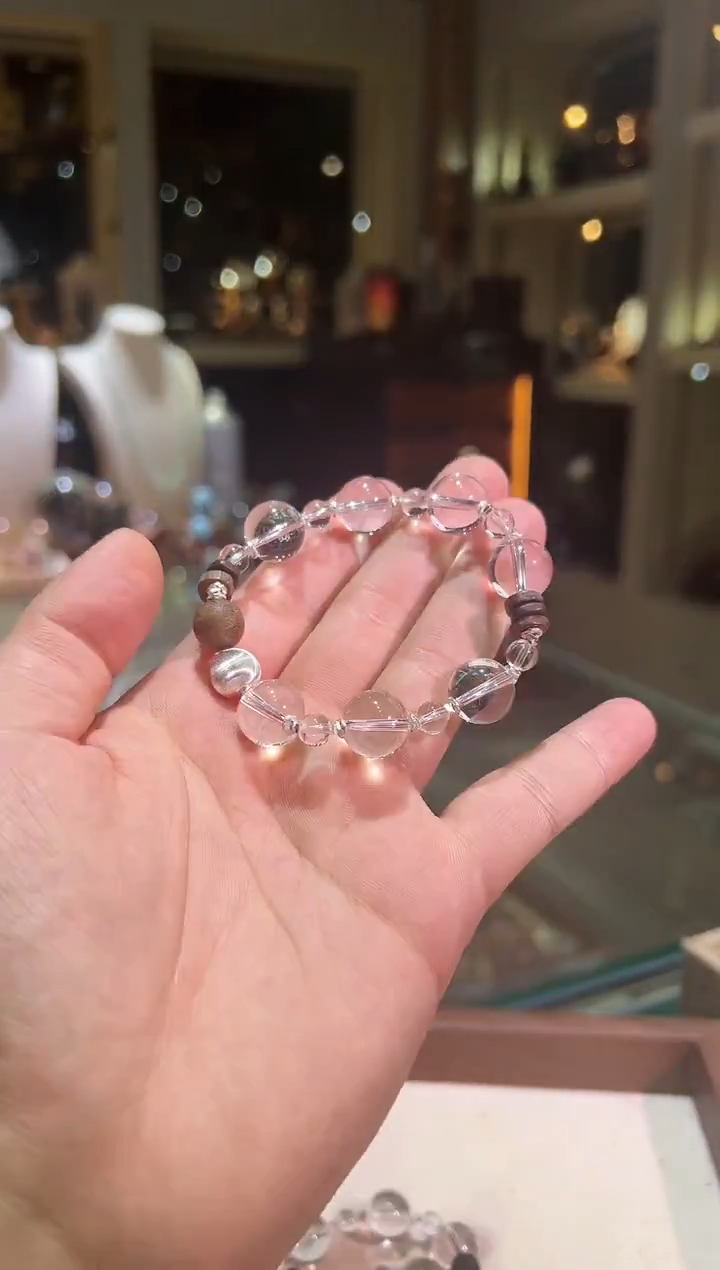 水晶手链未镶嵌沉香白水DIY（多样性发一）