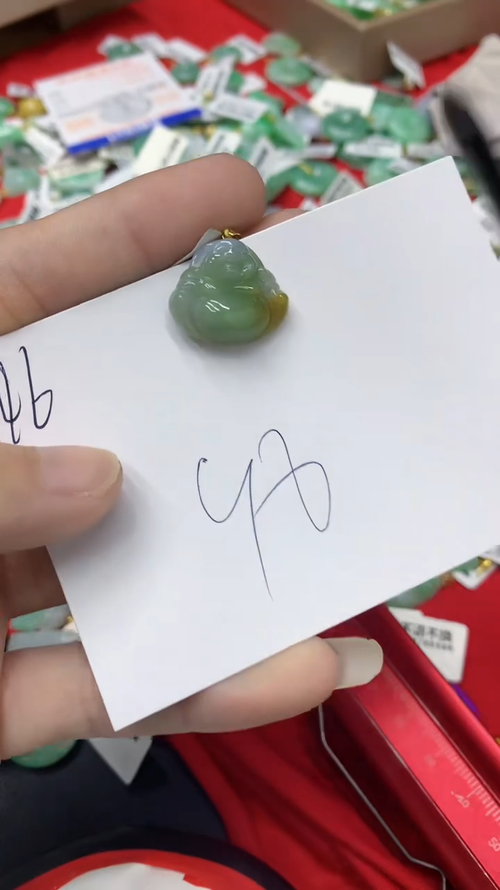 【闪购商品】翡翠颈饰18K金镶嵌翡翠