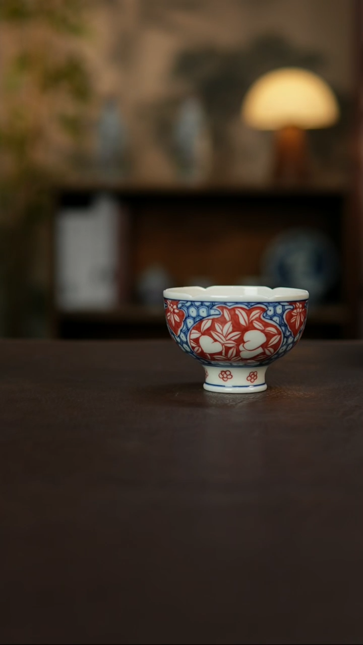 景德镇陶瓷杯碗柴烧多人