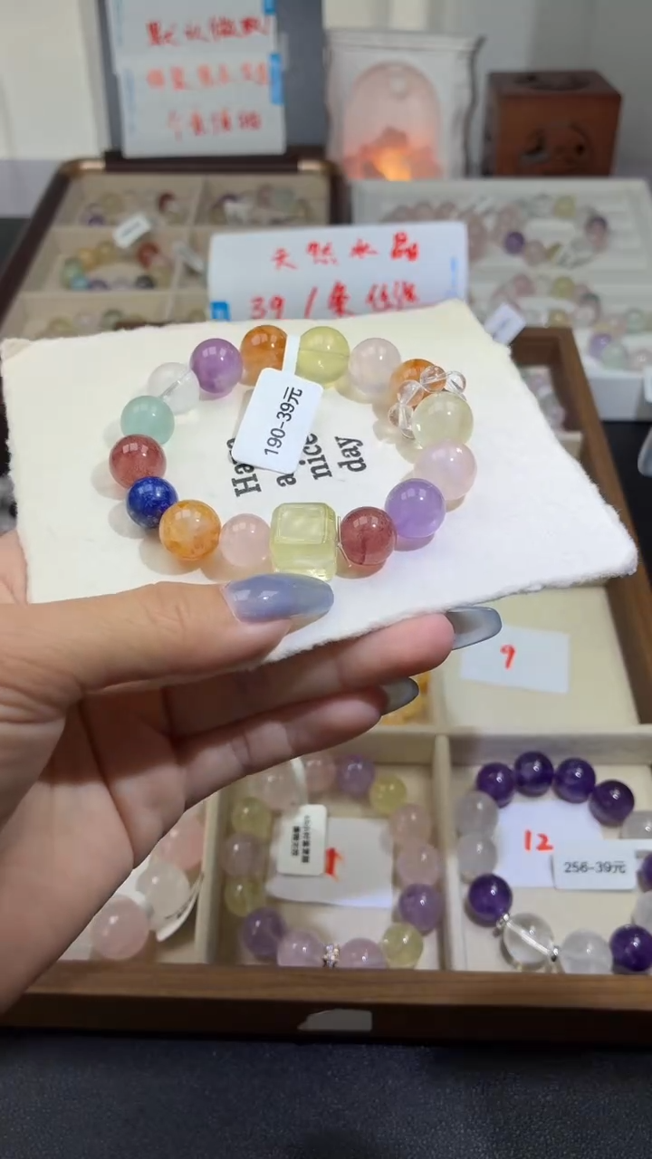 未镶嵌手串水晶190(天然水晶 ,默认有瑕疵 ,确认好再下单哦) 