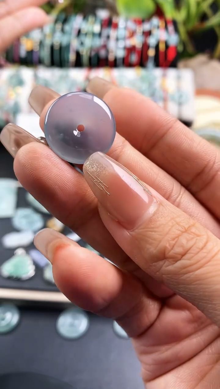 【闪购商品】翡翠裸石平安扣1400定向 A…