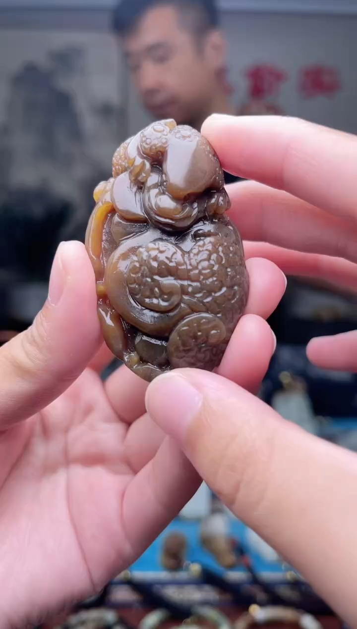 和田玉未镶嵌挂件1