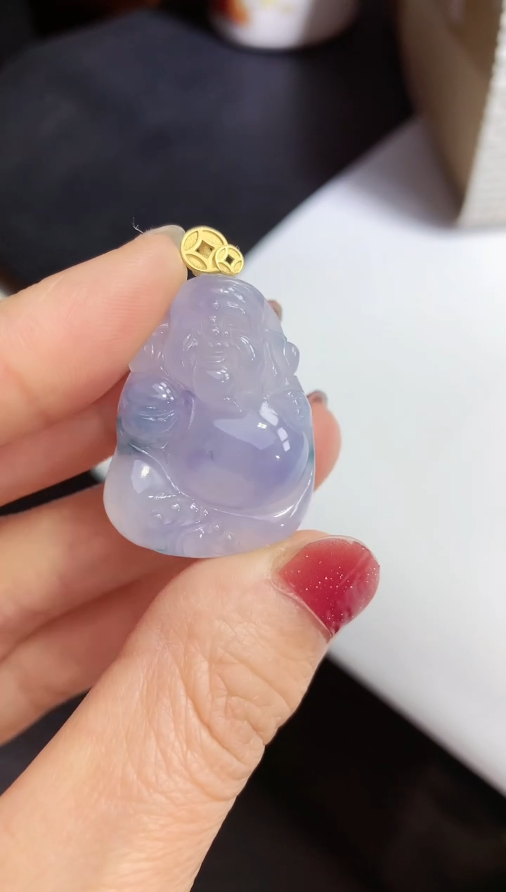 【闪购商品】翡翠颈饰未镶嵌财神