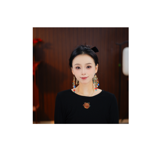 非金属亚克力耳饰 小鱼新中式国风创意耳饰