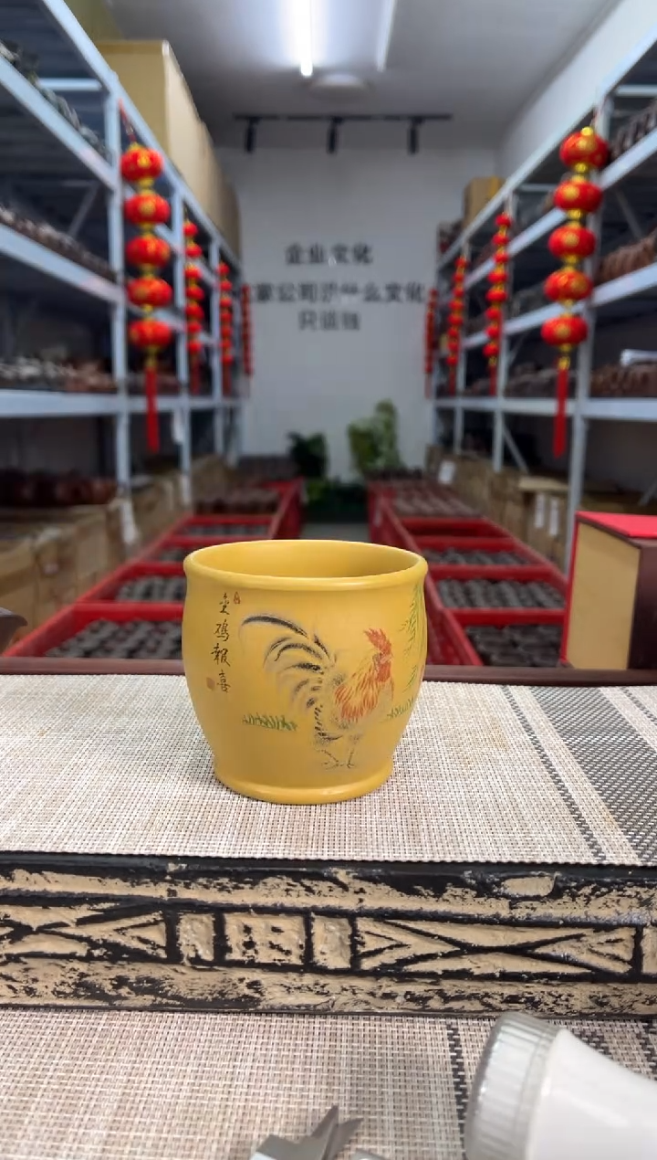 【闪购商品】紫砂茶杯黄段泥鸡缸杯