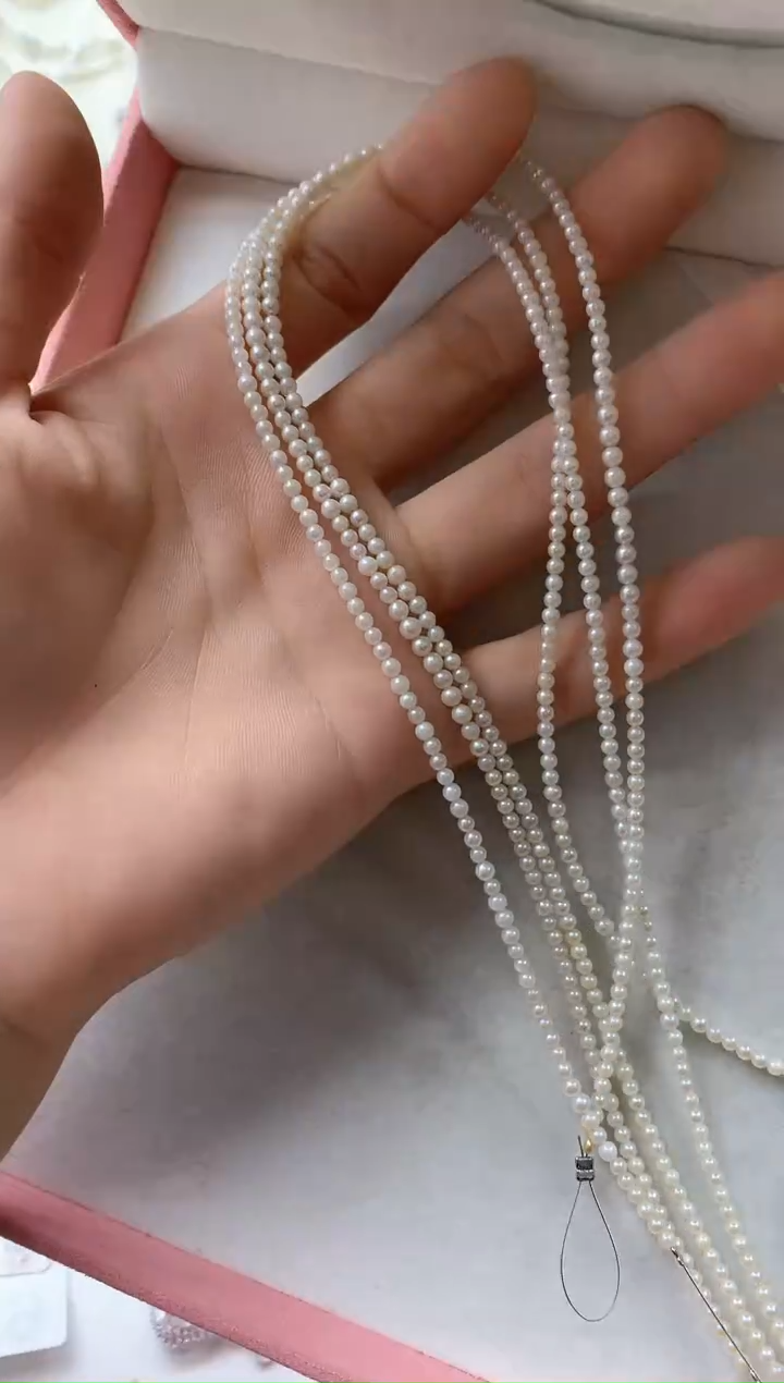 颈饰未镶嵌海水珍珠多样性发其一2.5-3.5mm