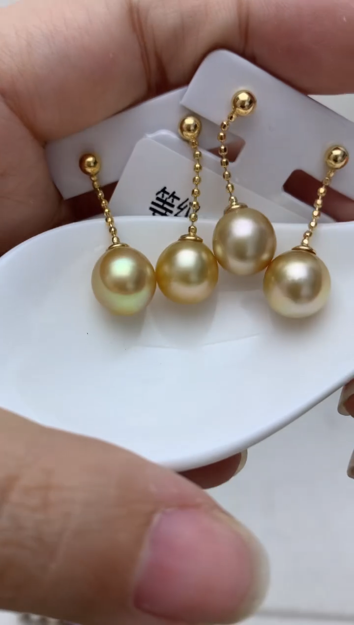 银S925镶嵌耳饰海水珍珠w50 多样性发其一