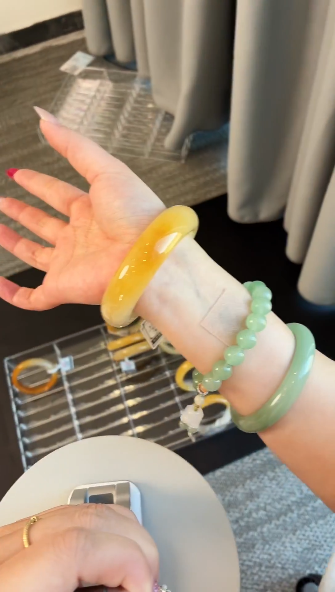 未镶嵌手镯石英质玉15.55.6