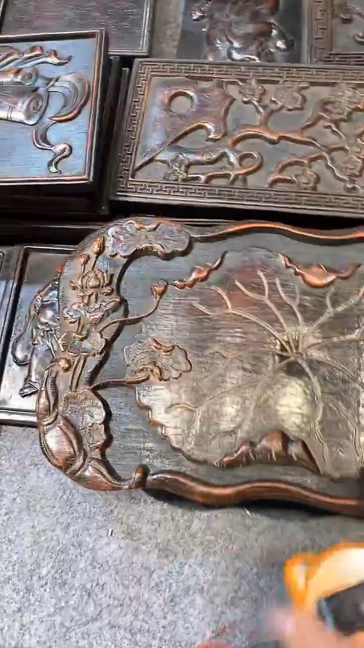 木紫檀雕刻板一物一拍以直播间为准