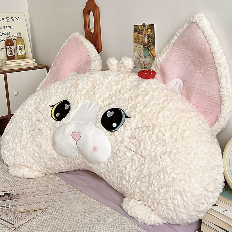 德文猫靠枕床头大靠背宿舍学生床上玩手机护腰靠背垫沙发抱枕靠垫