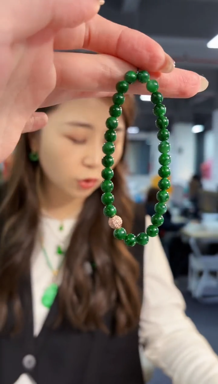 【闪购商品】翡翠手串未镶嵌缅料A货/支持复检/一件