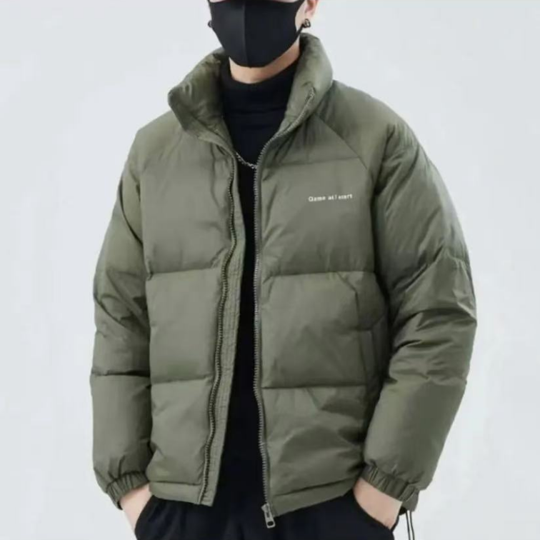 968-7K177 冬季御寒保暖男士百搭时尚休闲帅气短款运动修身棉外套