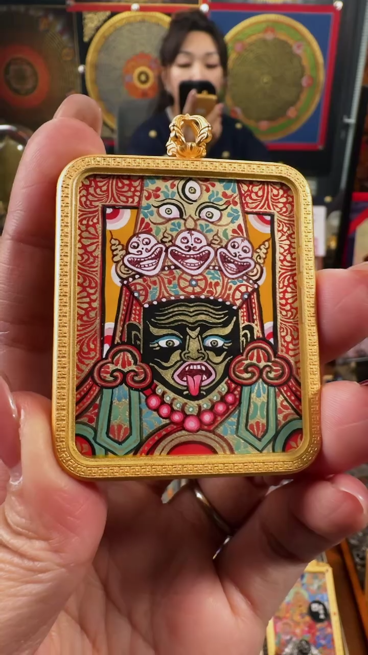 【闪购商品】吊坠壹善缘城手绘唐卡扎基年终大促