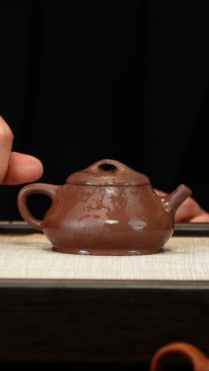茶壶紫砂紫泥柱瓢