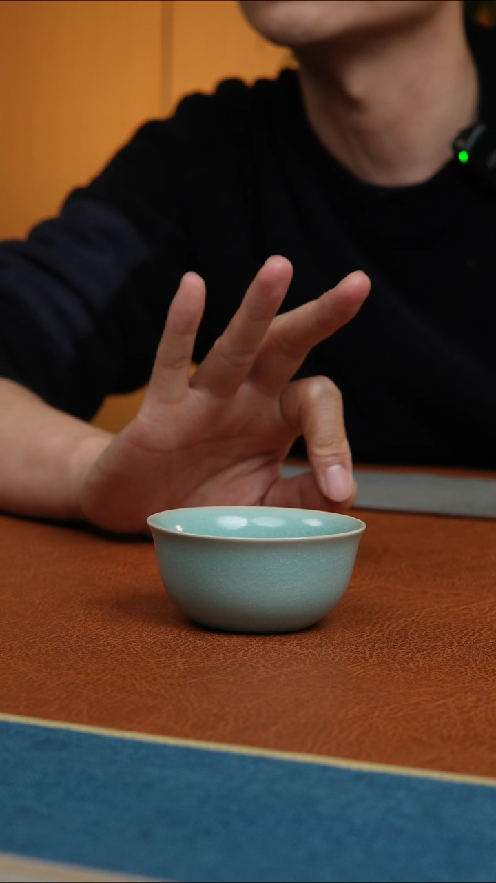 【闪购商品】杯汝州原产地原矿釉仿古冰片鸡缸杯