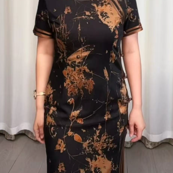 【枯叶蝶】2025新款复古百搭时尚优雅大方日常淑女旗袍