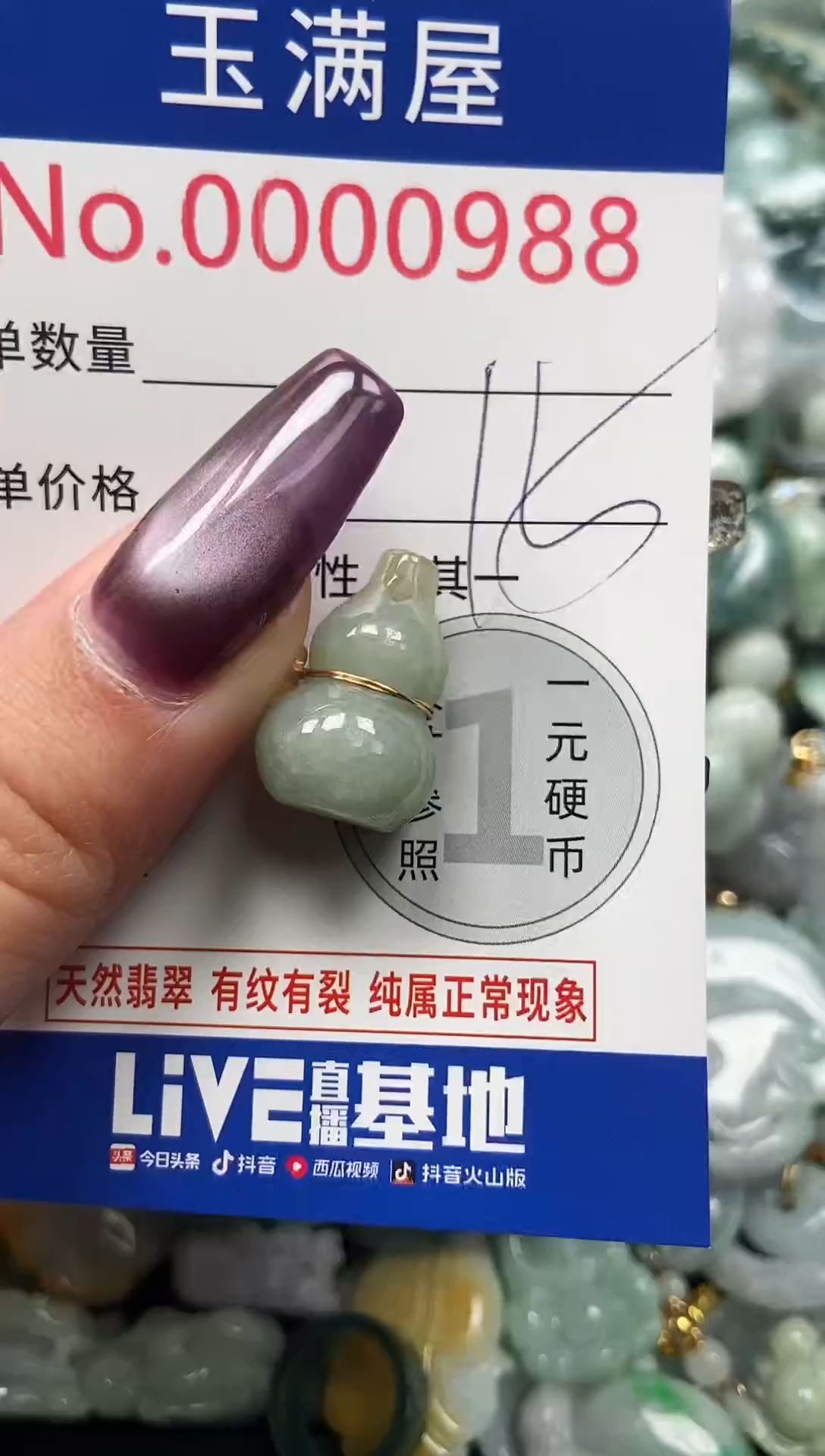 颈饰未镶嵌翡翠988