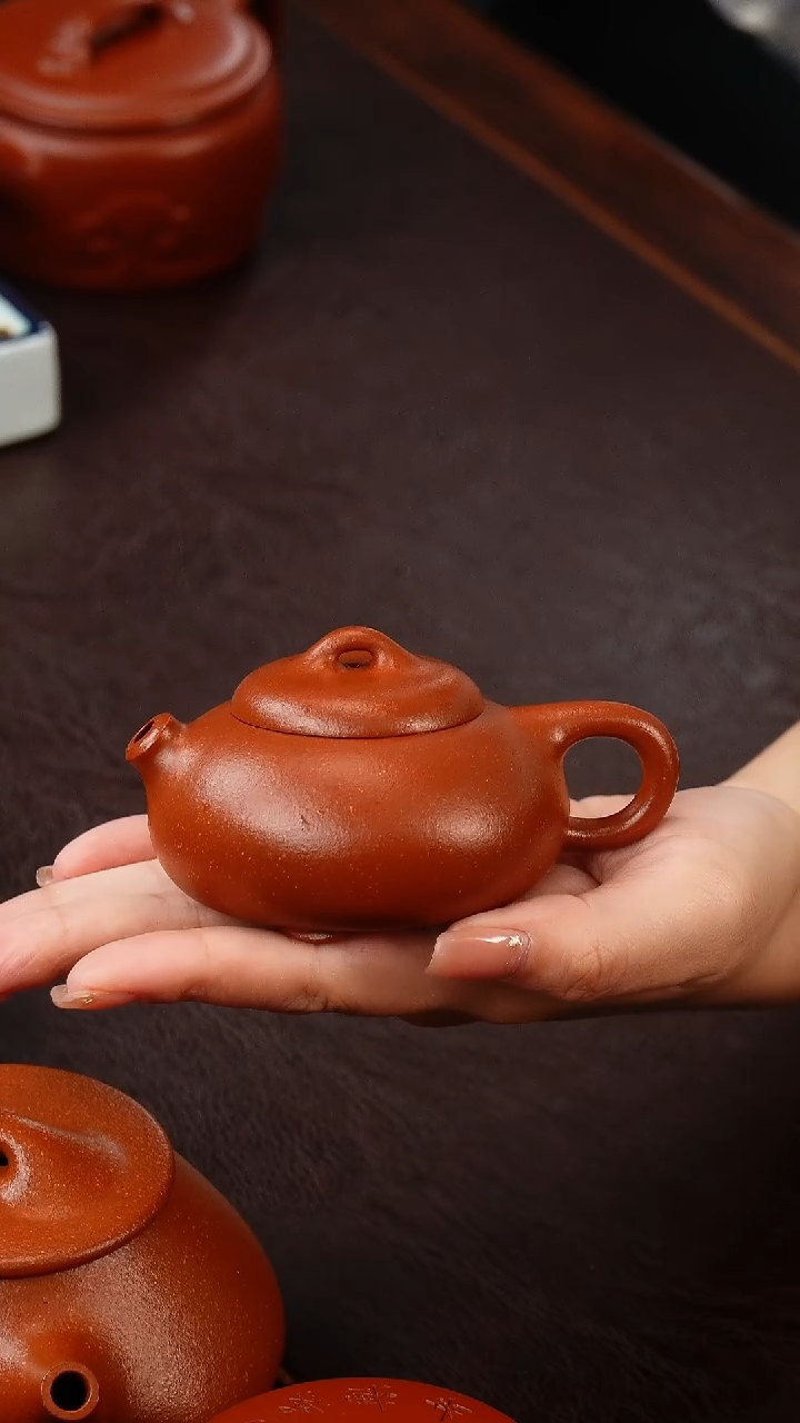 茶壶紫砂降坡泥憨瓢100cc
