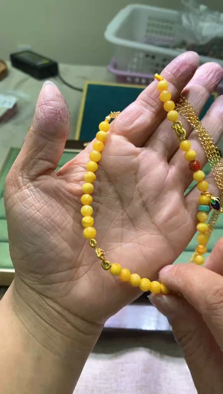 【闪购商品】琥珀颈饰未镶嵌多样性发一件487