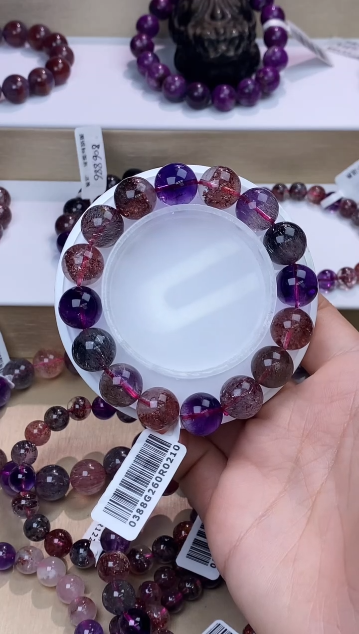 【闪购商品】水晶手链未镶嵌黑加仑超七12m+