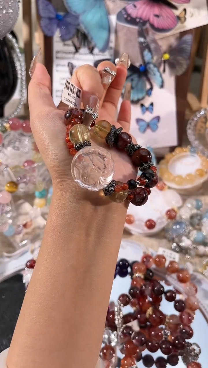 【闪购商品】水晶手链未镶嵌多样性发货颜色微差发其一