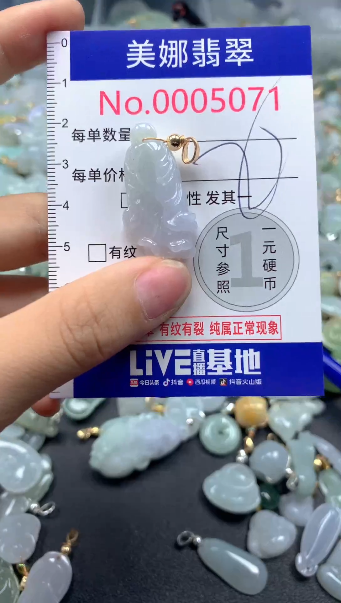 颈饰未镶嵌翡翠5071