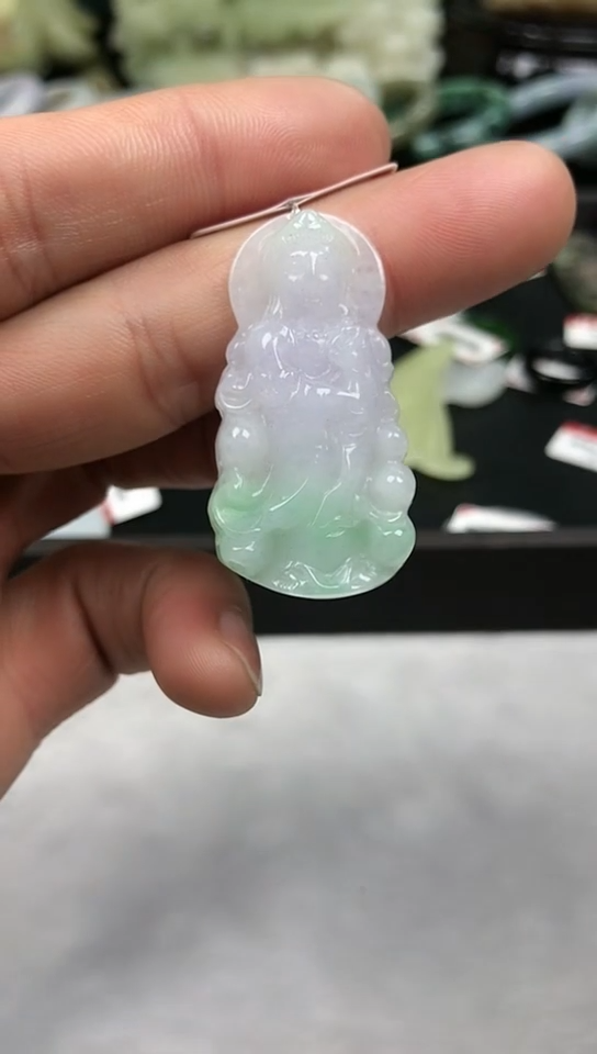 【闪购商品】翡翠吊坠(不含链)未镶嵌观音