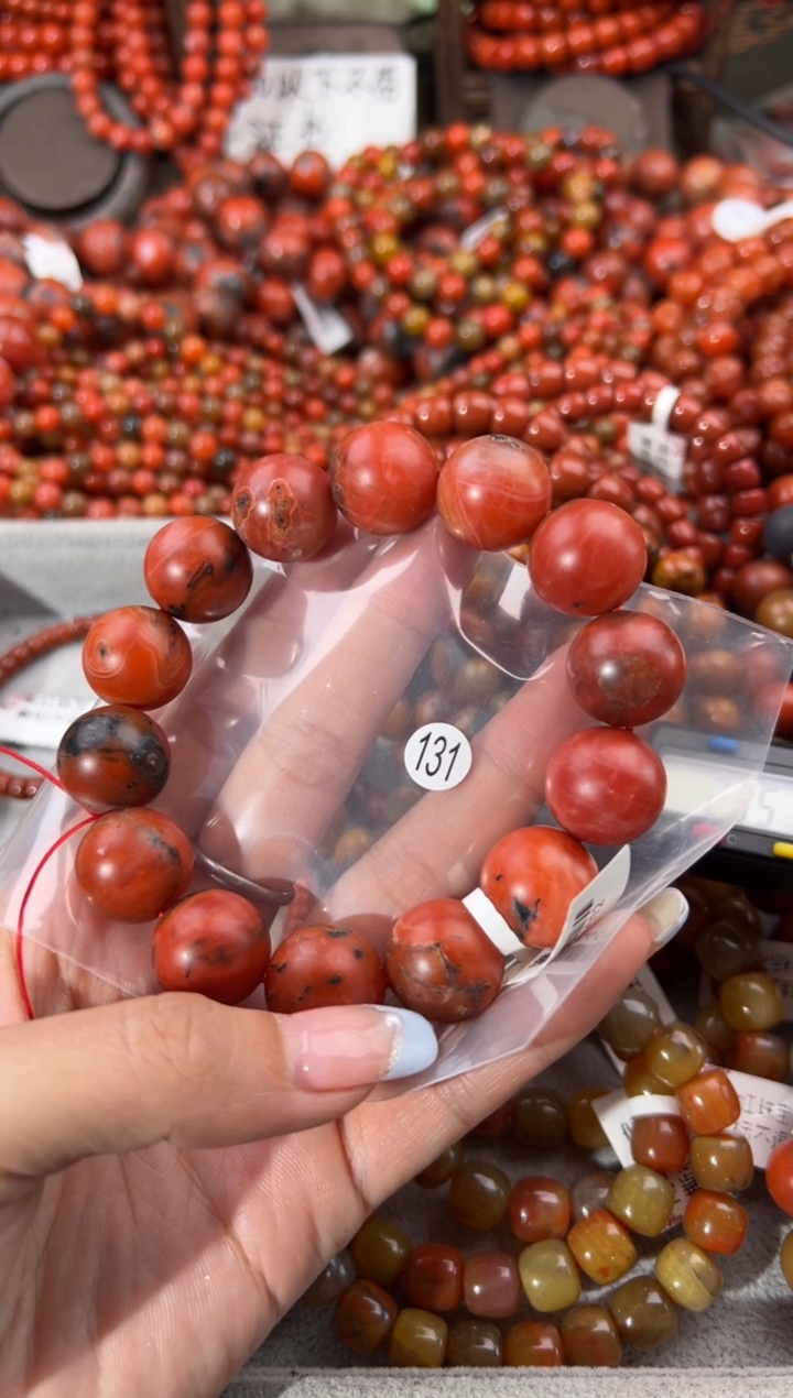 未镶嵌手串南红玛瑙小****⫎17+