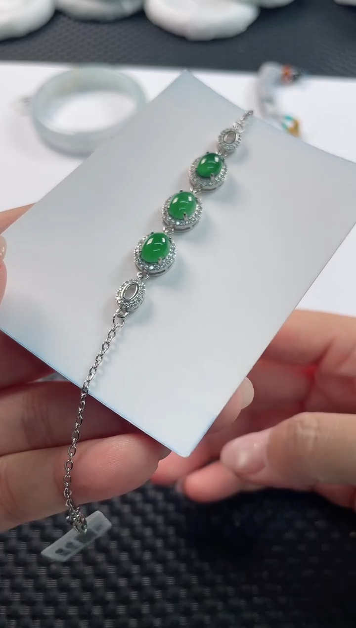 未镶嵌手链翡翠 基地发货H 2219