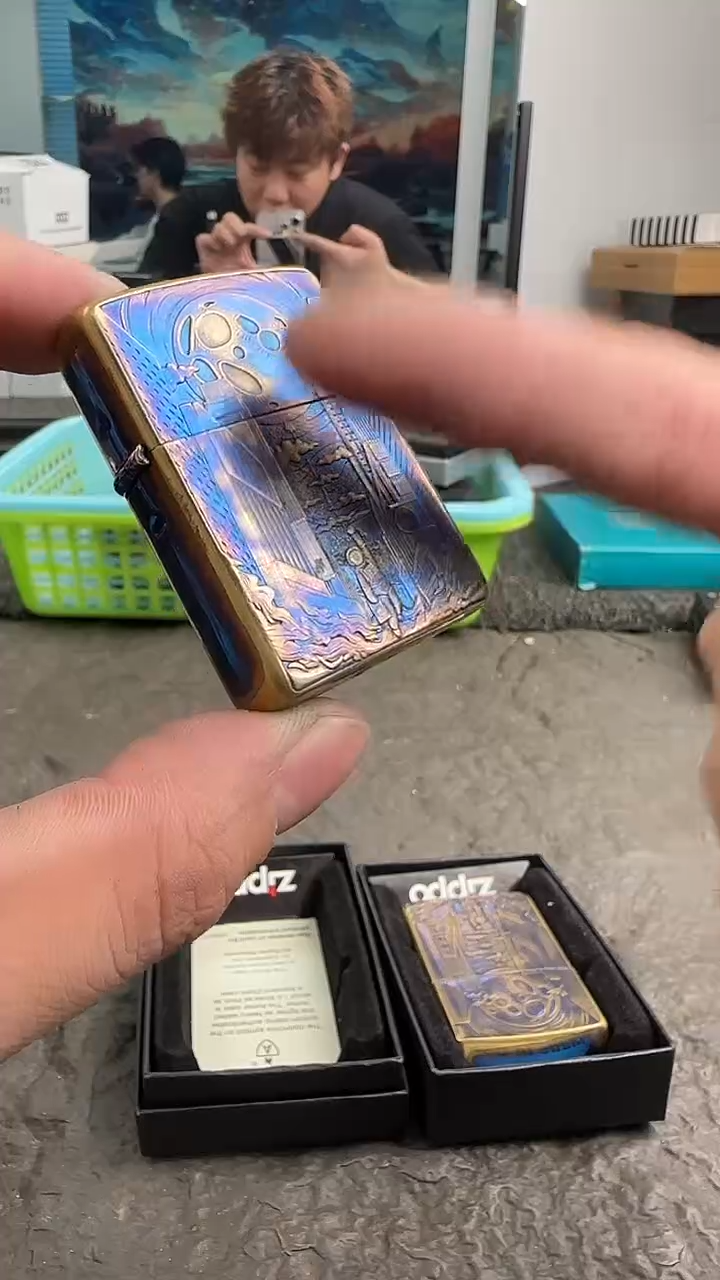 铜zippo打火机流浪地球