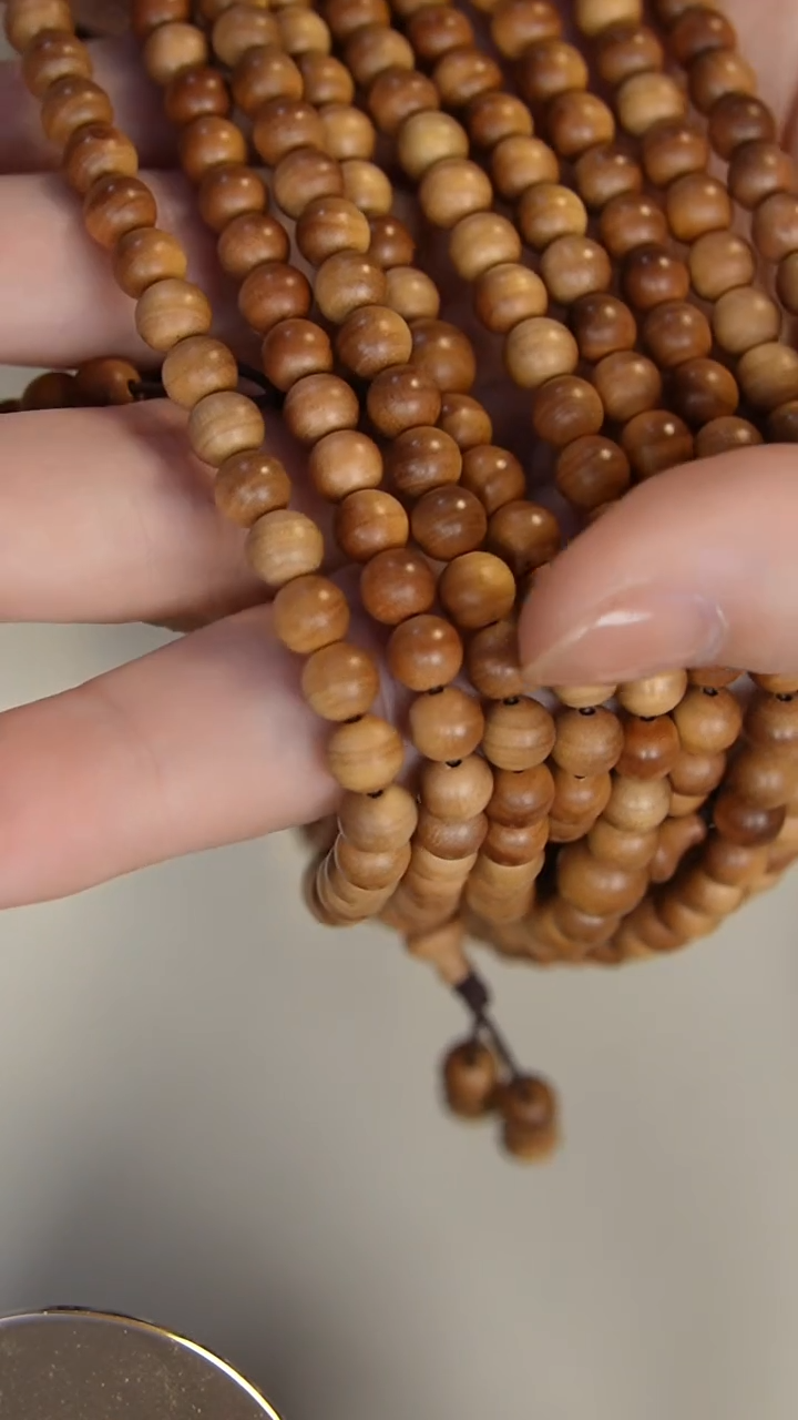 【闪购商品】檀香木手串/手链老山檀香0.6多圈108颗多样式发其一