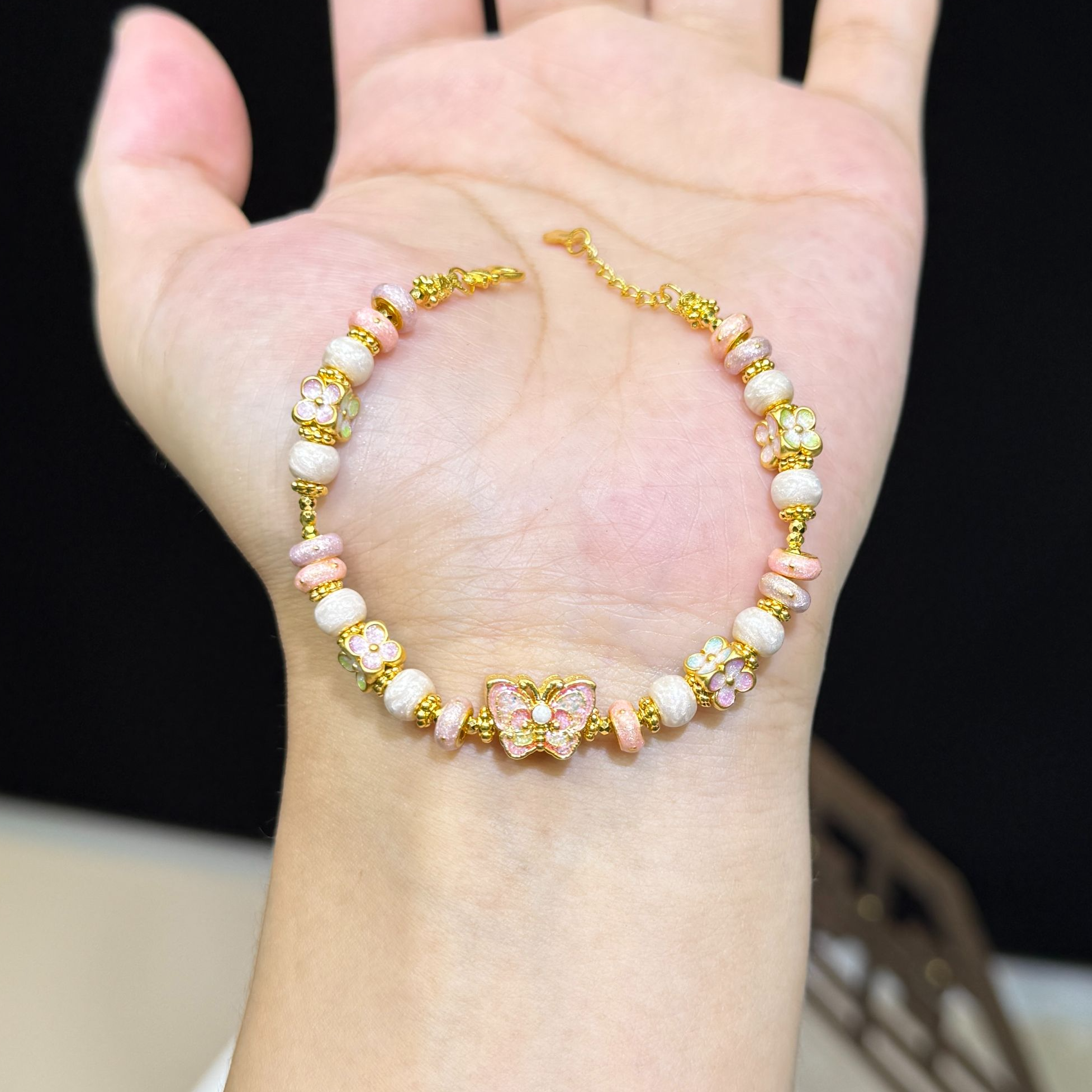 足金999月光蝶影轻奢百手链C2377001