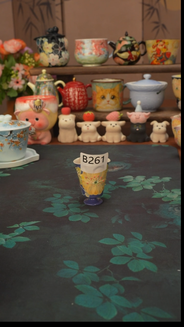 花满蹊  蓝紫色品茗杯261