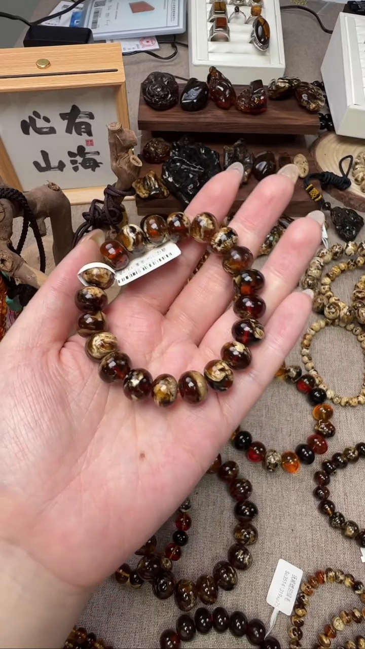 【闪购商品】琥珀手链未镶嵌抚顺琥珀