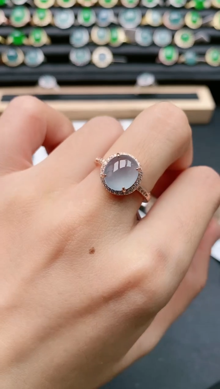 【闪购商品】翡翠戒指银S925镶嵌1111