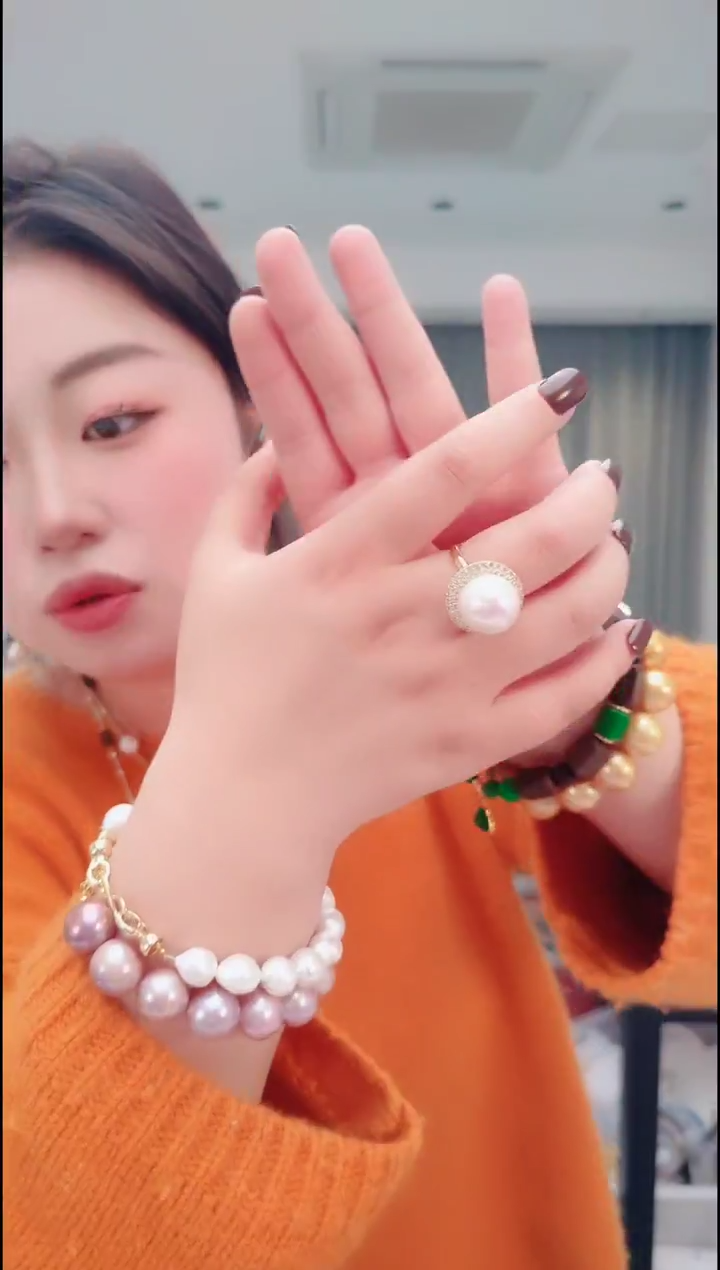 颈饰未镶嵌淡水珍珠0221戒指