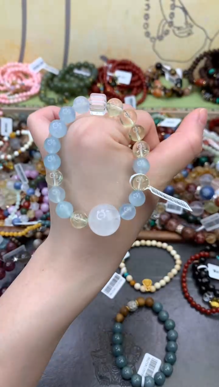 未镶嵌手链海蓝宝石339