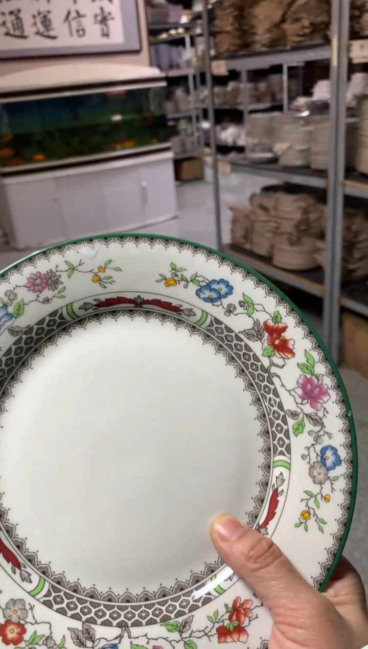 【闪购商品】瓷片陶瓷原单CC145餐具1个8寸